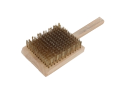 Topbathy Escova de Limpeza Stobaza com Espuma Cobre e Cabo Madeira Resistente Ao Desgaste para Jardinagem