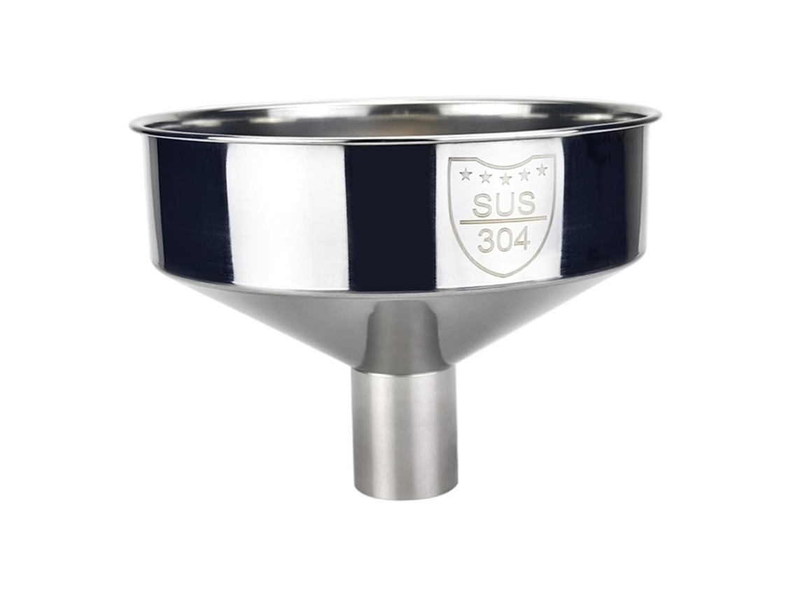 Funil De Aço Inoxidável 20cm Largura Para Uso Na Cozinha, Com Design Sem Emendas Para Líquidos E Produtos Secos