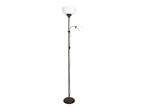 Candeeiro de Pé Varese com Braço de Leitura 11Xe27 Alt.178Xd.28Cm Castanho FERRIMEX