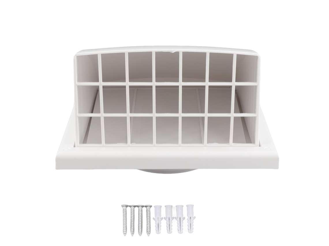 Capacete de Ventilação Exaustão Pvc Parede Exterior 100mm Inclinado