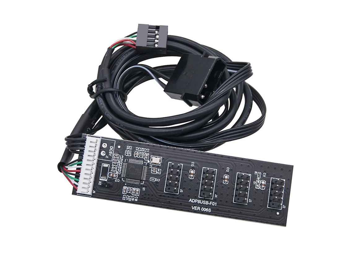 Divisor 1 Do Cubo Da Placa-mãe Usb2.0 9pin Em 4 Para Fora O Conector Do Cabo De Extensão De 20cm