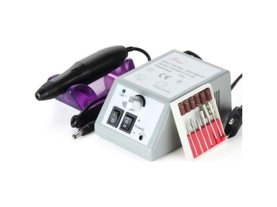 Kit lixadeira elétrica profissional lixa de unhas manicure pedicure nail art S/MARCA