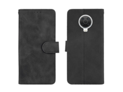 Capa Sensação Toque Fundo Para Nokia Nokia 6.3/g10/g20 Pele Sintética Preto