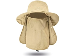 2026-sombrero De Pesca Para Hombre Sombrero Bucket Outdoor Protección Solar Senderismo Kaki