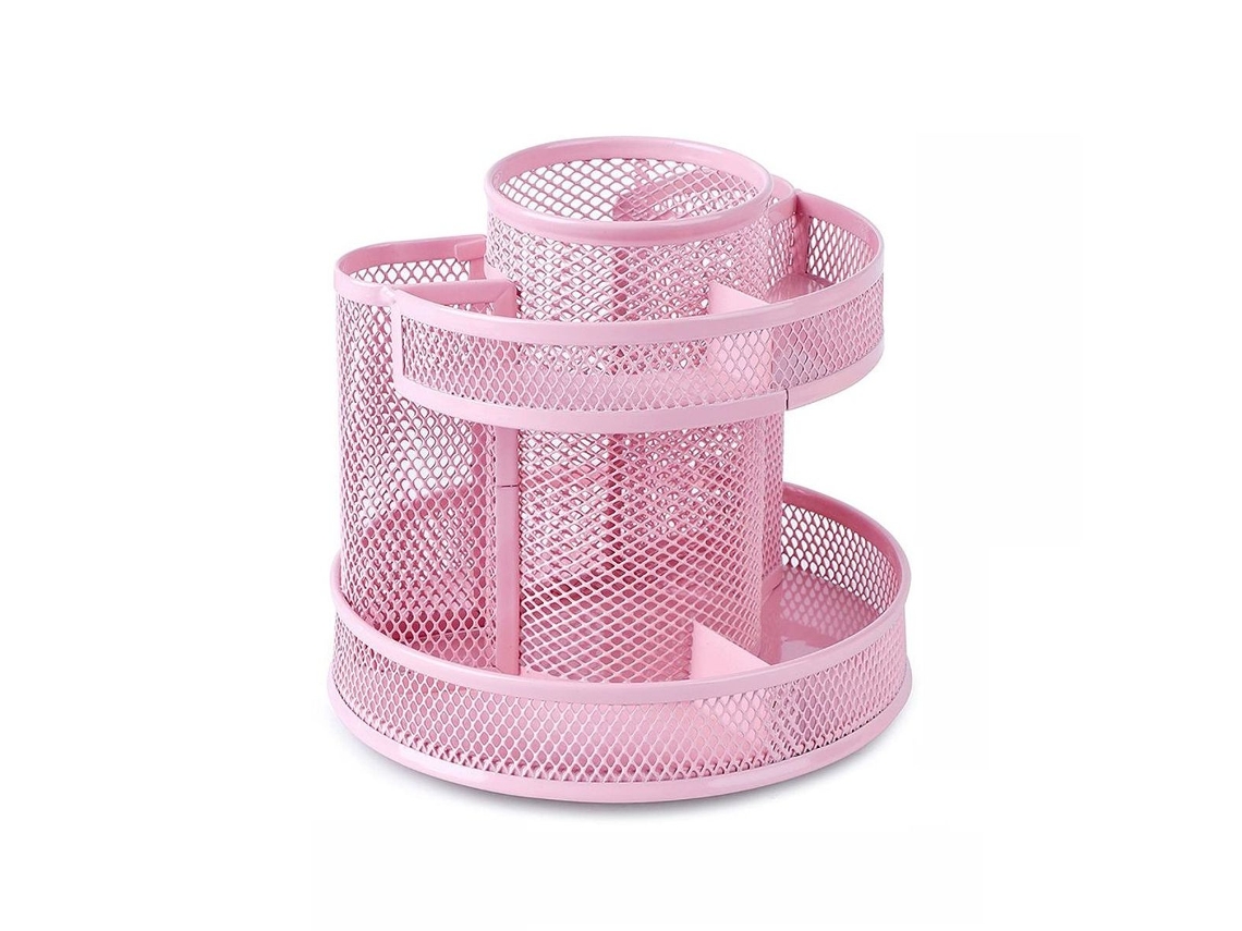 Lurelia Porta-lápis Giratório, 16,5 X 15,5 Cm, 35 Kg, Rosa