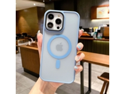 Capa Para Iphone 17 Air, Cor Azul Far Peak, Acabamento Fosco Magnético.