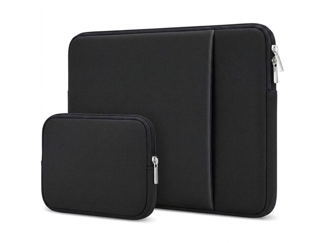 Capa Protetora Para Laptop De 13 Polegadas Para Macbook Neo Air Pro 13'' M3 M4 M5 Com Bolso Pequeno - Preta