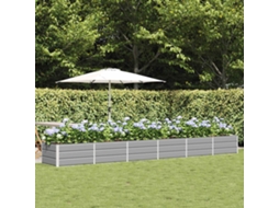 Vidaxl Floreira Cinzento-claro 480 X 80 X 45 Cm Aço