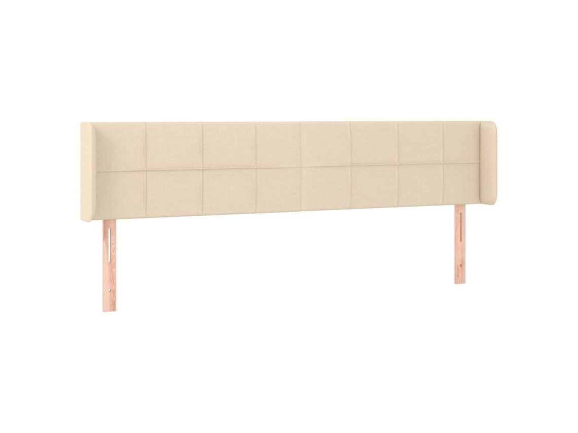 Cabeceira de Cama com Abas Tecido Creme MAISON EXCLUSIVE (183x16x78 cm)