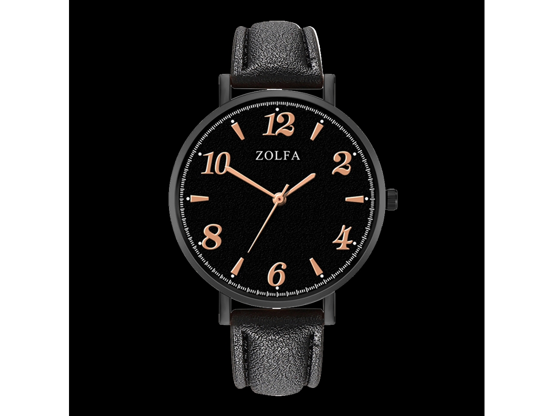 Relógio moderno para homens e mulheres, pulseira de couro PU, mostrador grande, relógio de quartzo para casais.