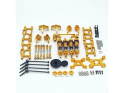 Wltoys 1/14 144001 144010 124019 Upgrade Metal Upgrade Parts Com Conjunto De Adaptador De Choque Rc Car Parts