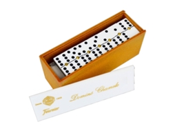 Conjunto de Domino QUATRO CENTROS em Caixa Plástica de Marfim