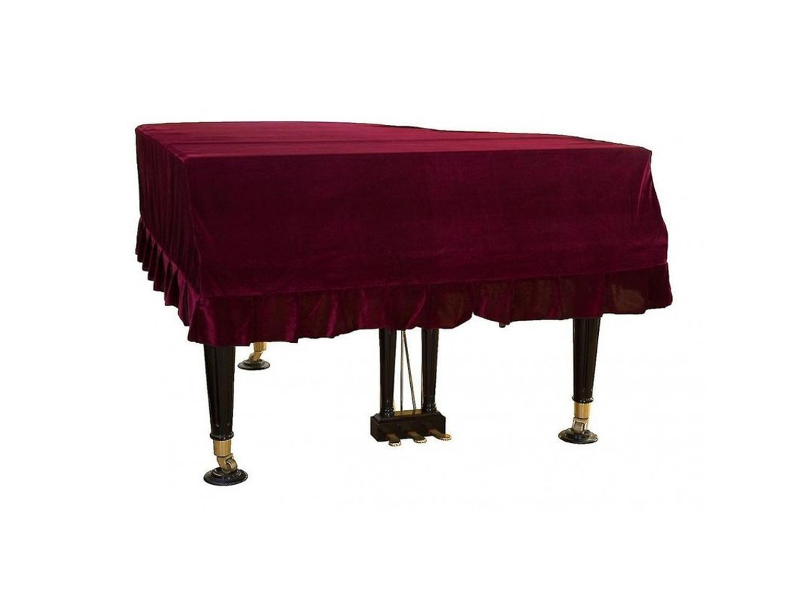 2026 funda Protectora de Polvo para Piano de Cola de Material Suave, Lavable Y Duradero 210 220 Vermelho
