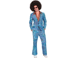 Fato Mandala Azul Anos 60 Masculino