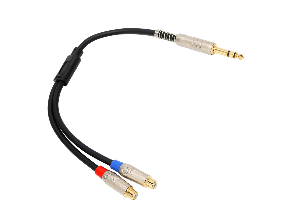 Cabo de Áudio 6.35mm Macho para Rca Fêmea LAXISCREED