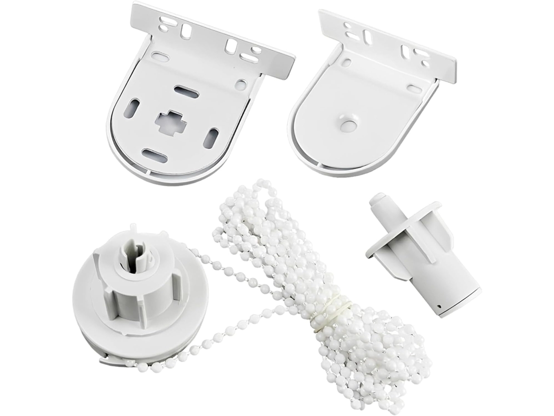Peças De Reposição Para Persiana Rolo Branca, Suportes Metálicos Em L, Adequados Para Tubos De 38mm 1, 5pol, Suportam