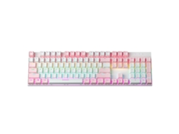 Teclado Gaming TRUMSEN KY300 RGB (Mecânico - Português - Rosa )