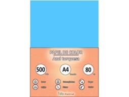 Papel 80Gr A4 Turquesa 500 Folhas