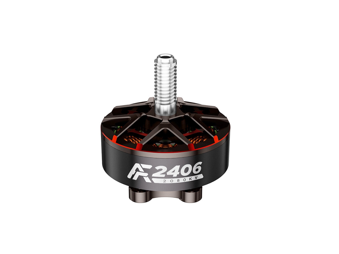 1 Unidade Axisflying Af2406 2406 2080kv 6s Motor Brushless com Eixo de 5mm para Drone de Corrida Fpv Freestyle Rc de 5 Polegadas MDUG