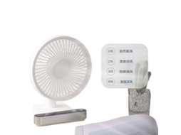 Laxiscreed Ventilador De Mesa Portátil Com Display Digital E Usb Para Escritório, Casa Ou Gabinete, Silêncio E Praticidade