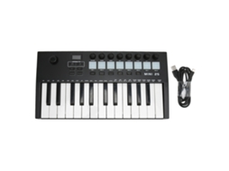 Controlador Midi Teclado Portátil 25 Teclas Bt Usb Md02