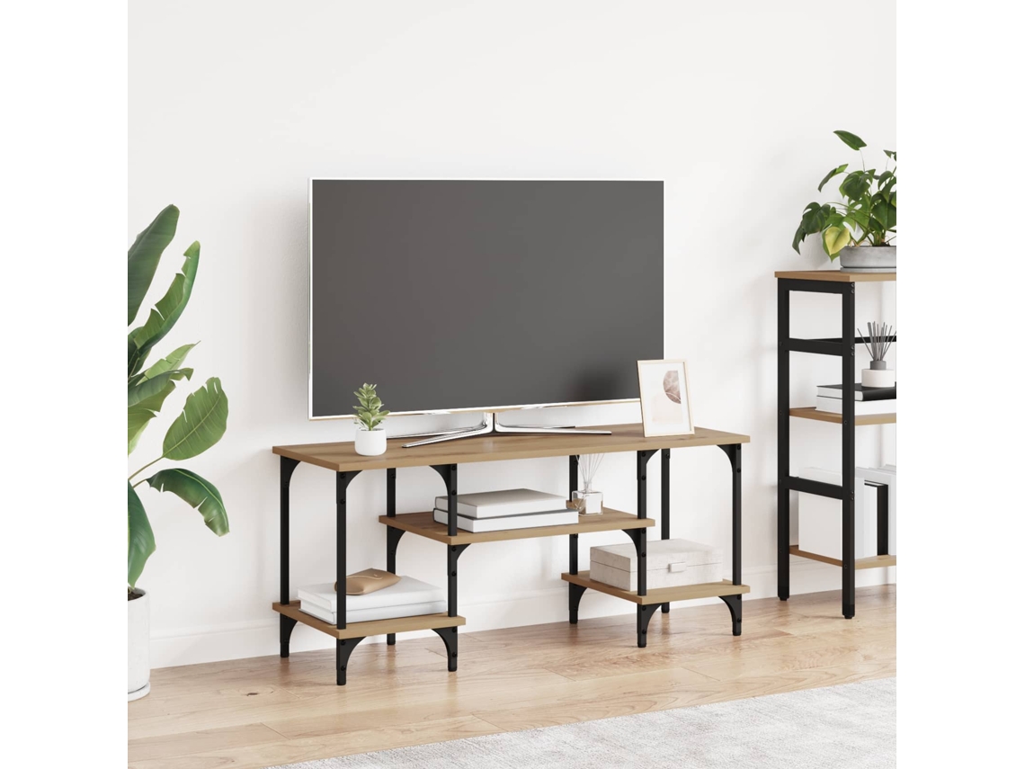 Vidaxl Gabinete Para Tv 102 X 35 X 45,5 Cm Carvalho Artesanal