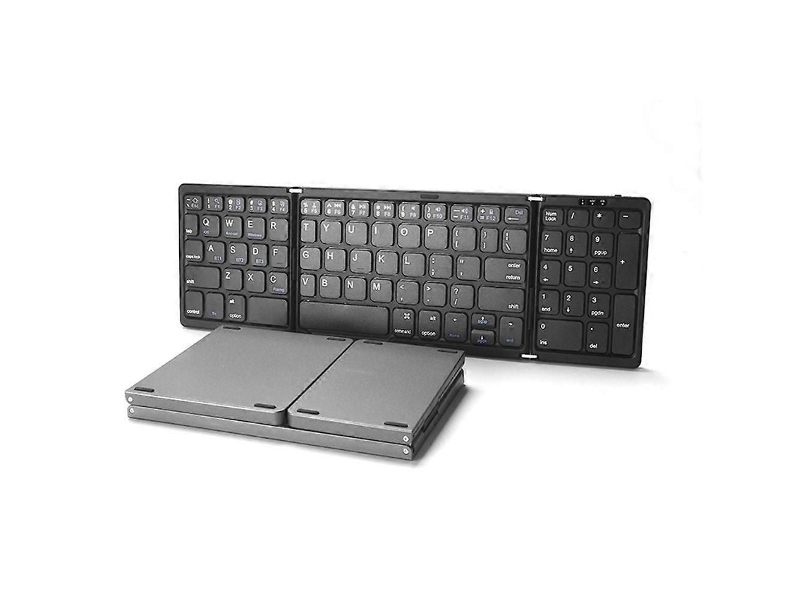 Teclado Bluetooth Dobrável TAISHENGDA, com Touchpad, mini, compatível com iOS, Android, Windows