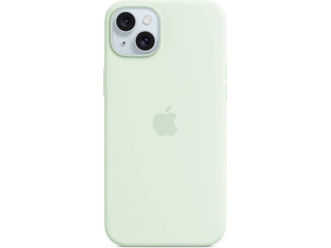 Capa APPLE iPhone 15 Plus Case MagSafe - Silicone (Menta)