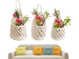Suporte para Plantas Estilo Boho Decorativo Cestos para Plantas de Exterior para Cozinha, Banheiro, Sala de Estar, CHABERLU