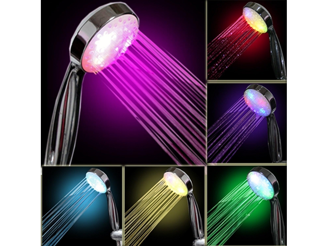 Luz Led para Chuveiro, 7 Cores, Multicolorida, Encaixe Universal BRILVIBERA