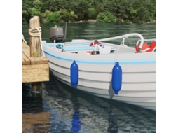 Vidaxl Bóias Para Barco 2 Unid. Ø 11 X 40 Cm Azul Pvc