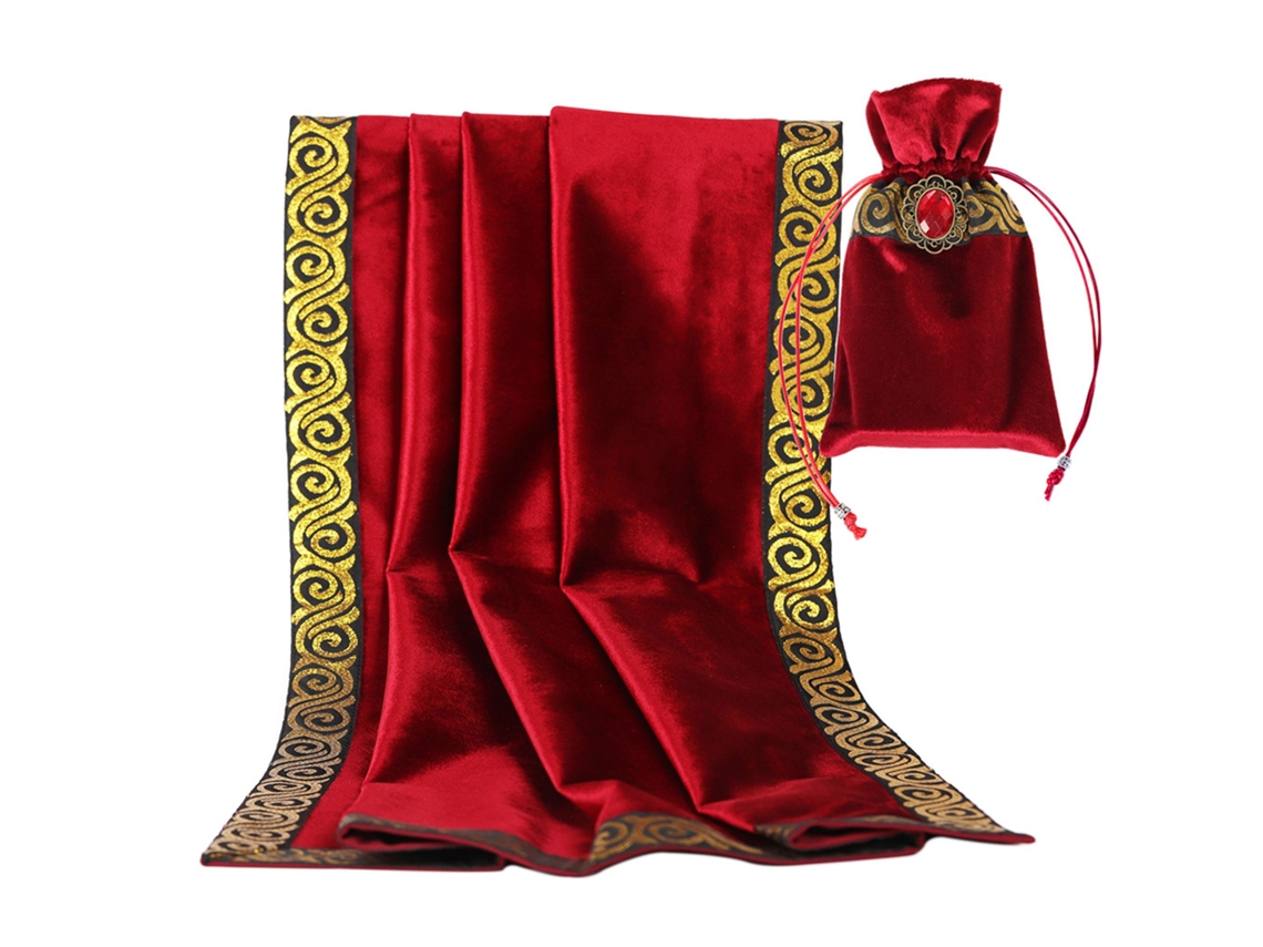 Toalha de Mesa de Veludo para Tarô, Toalha de Mesa para Adivinhação