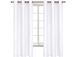 Cortina Blackout Térmica, Para Janela, Quarto E Sala, Alças Superiores, Lavável, Conjunto 2 Peças, 107.6 X 160.9 Cm, Azul