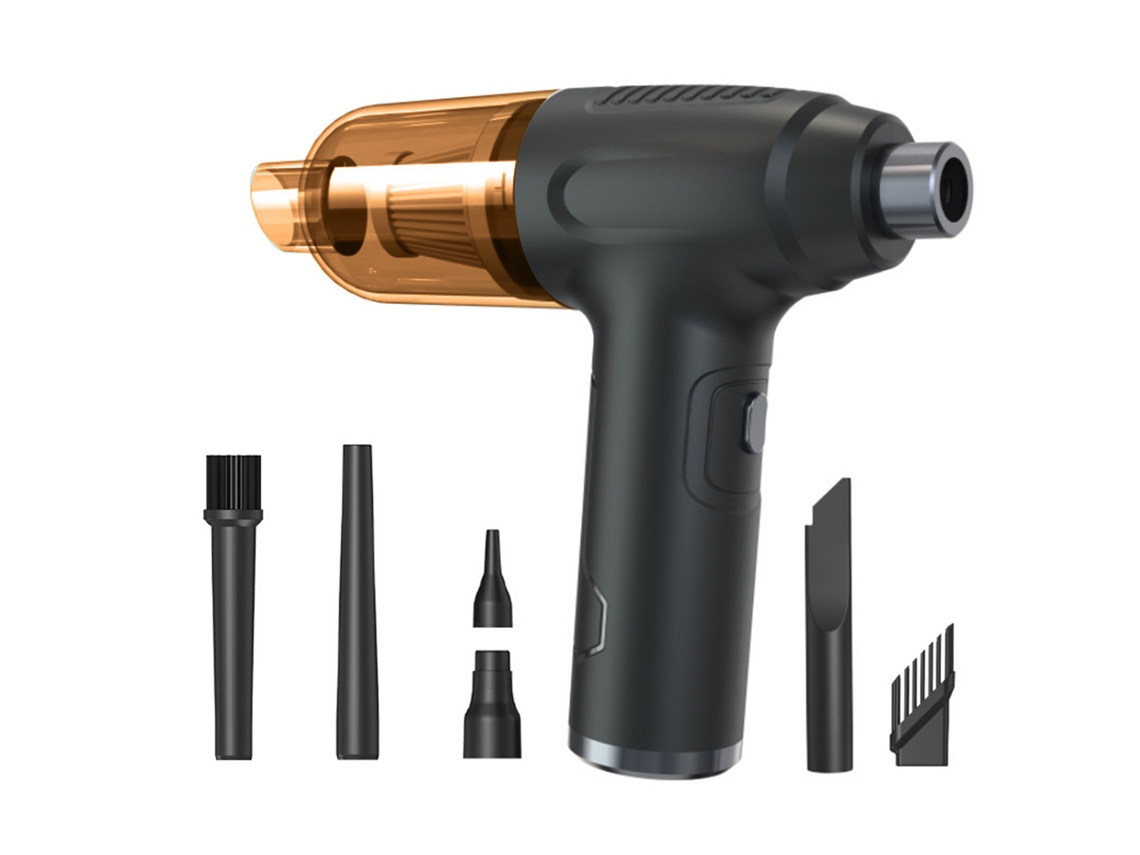Air Duster Dupla Utilização Recarregável de Alta Potência e Baixo Ruído Limpeza de Teclado de Computador 120W Carro Soprador de Ar Sem Fio Aspirador D