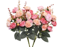 2 Rosas Artificiais, Buquês Simulados, Ideais para Festas, Casamentos, Decoração Floral e Decoração de Cafés. AQUAFORGE