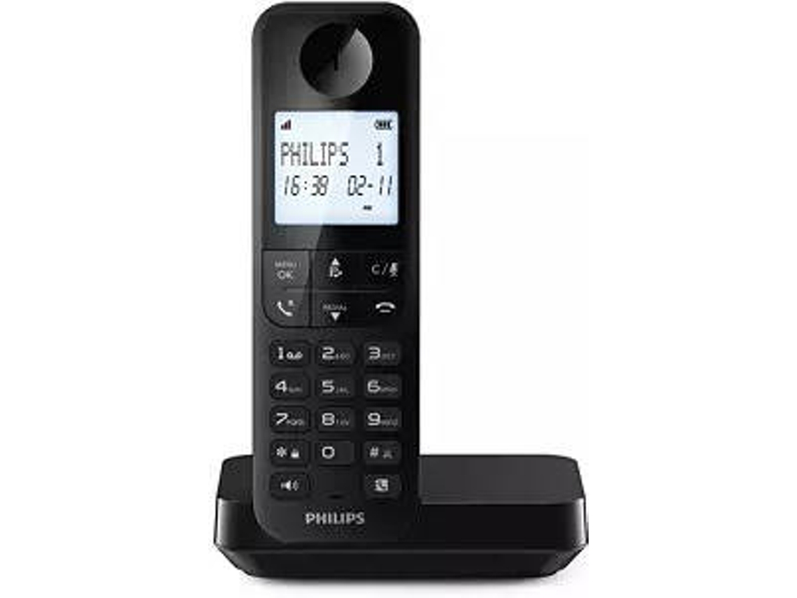 TELEFONE FIXO PHILIPS D2702B/12 (Outlet Grade A )