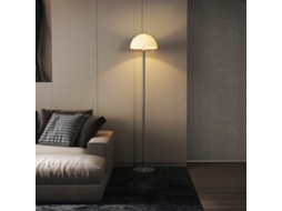 Luminária de Chão Moderna com Cúpula Dupla Camada em Metal e Acrílico,ø35x150 Cm,branca BTFORUS
