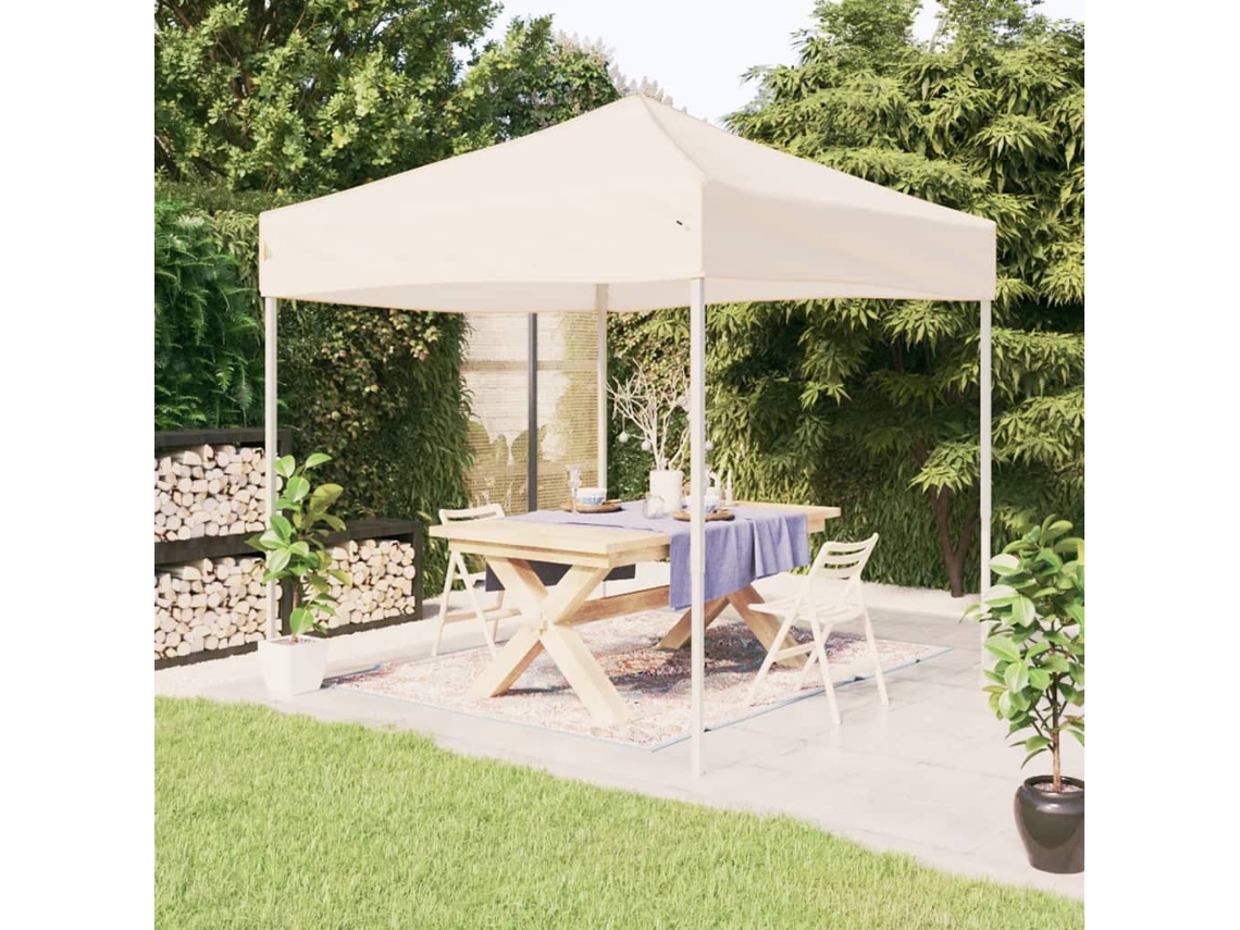 Vidaxl Tenda Para Festas Dobrável 3x3 M Creme