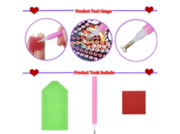 Billetera De Pintura De Diamantes De Cuero Pu Bolsa Con Cadena Para Maquillaje Manual Diy Regalo Para Mujeres
