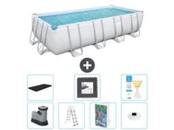 Bestway Piscina Bestway Power Steel Retangular - 549x274x122 Cm - 8-peças S608
