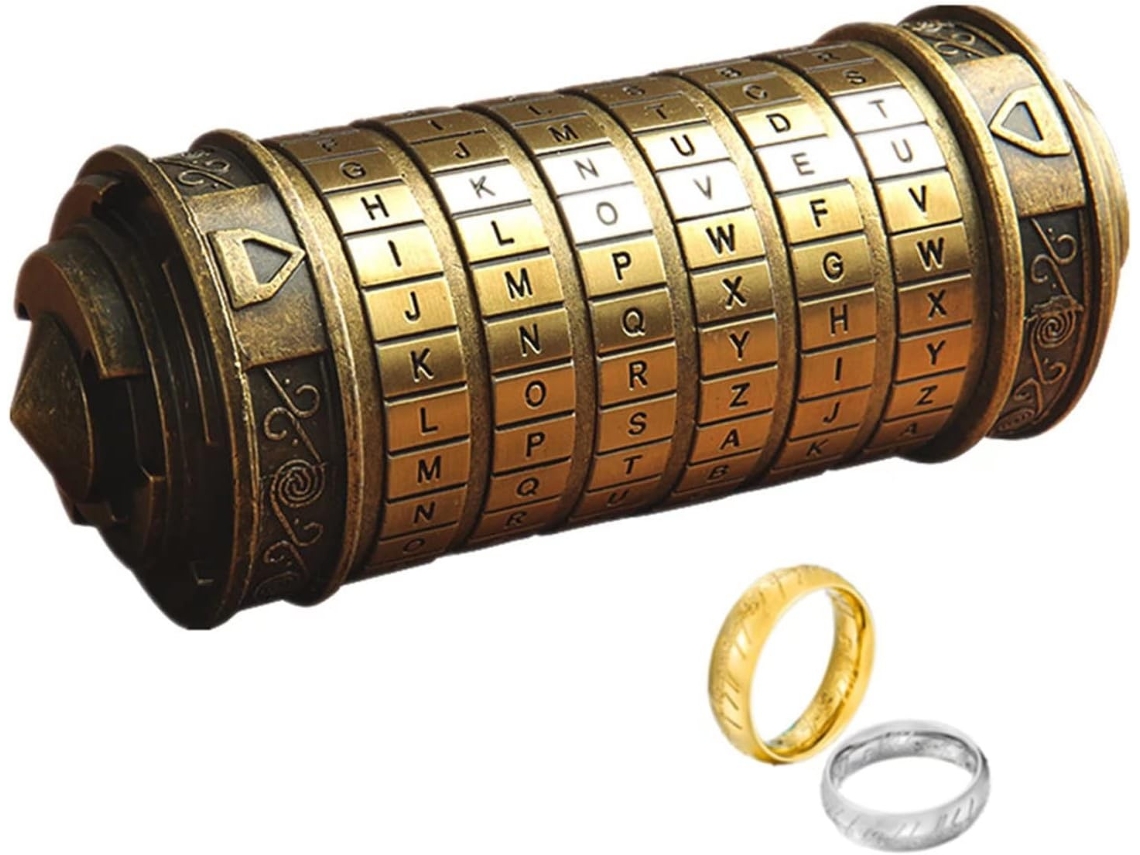Mini Cryptex Código Da Vinci Com Cadeado Para Oferta Especial Lurelia