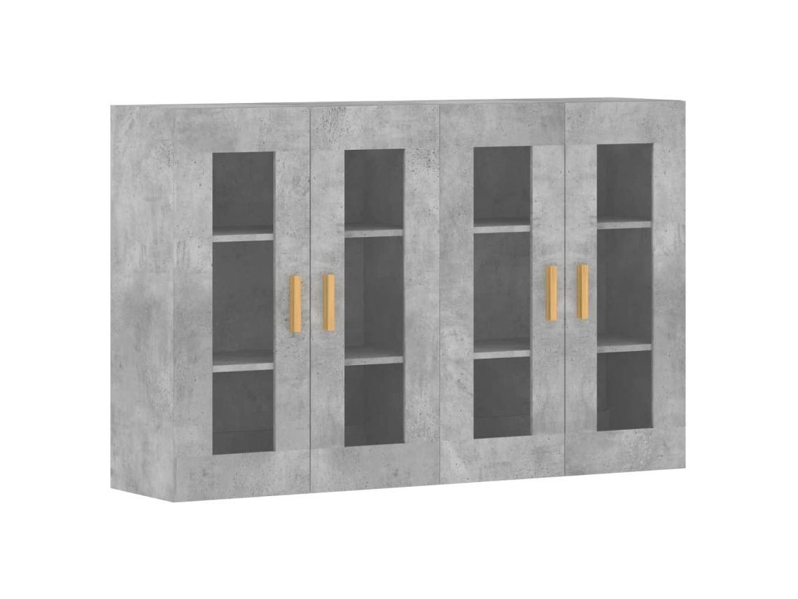 Wall Mounted Cabinet, Wall Mounted Cabinets Vidaxl Cinzeto Madeira Processada (n/a)