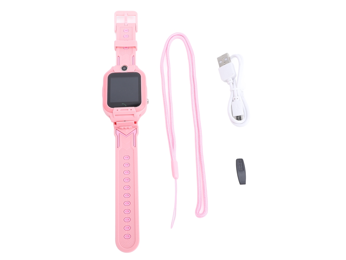 Aetheria relógio Inteligente Infantil com Câmera Hd Pulseira de Silicone Resistente À Água Ip68 Rosa