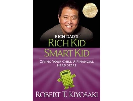 Livro Rich Kid Smart Kid de Robert T Kiyosaki (Inglês)