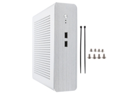 G60s Htpc Chassis Full Aluminum Dcatx Miniitx Desktop Computer Case Silver Usb2.0
