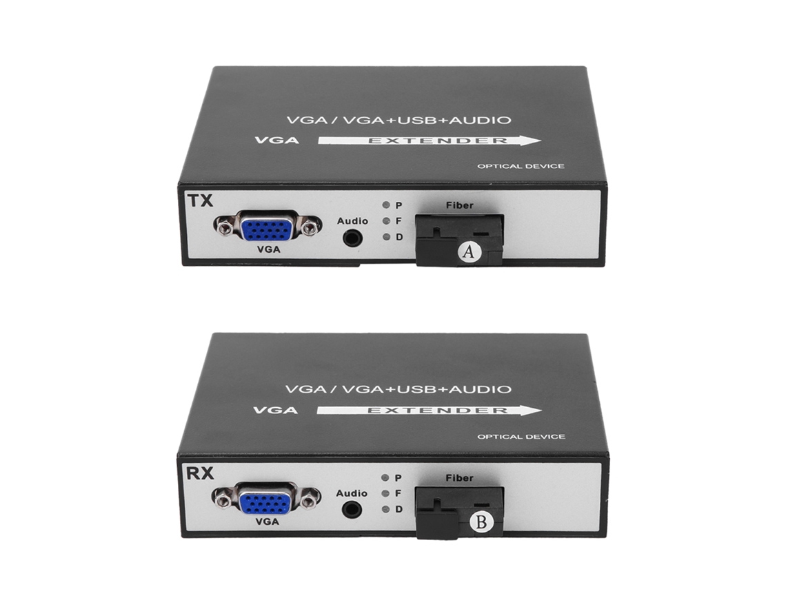 Laxiscreed Extensor De Rede Vga Com Áudio De 1 Canal, Transmissor E Receptor Para Alta Qualidade