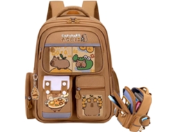 Lurelia Mochila Capivara Para Ensino Básico E Secundário, Grande Capacidade