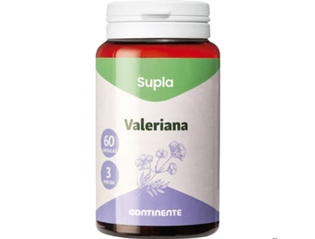 Cápsulas de suplemento alimentar de valeriana Supla