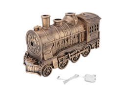 Humidificador Difusor Aromaterapia Trem Retrô 300ml Bronze com Desligamento Automático Sem Água 100 240v Plug Uk