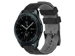 Pulseira De Silicone Bicolor Com Estampa De Futebol Para Samsung Galaxy Watch 42mm 20mm